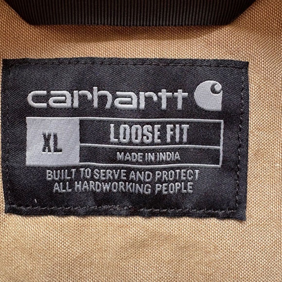 Carhartt Loose Fit Midweight Chambray Long-Sleeve Shirt Mens XL "Capital Power" - Picture 6 of 13